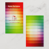 kleurrijk visitekaartje (Voorkant / Achterkant)