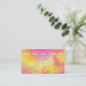 kleurrijk visitekaartje afsprakenkaartje (Staand voorkant)