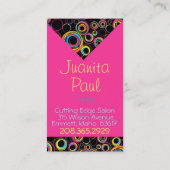 kleurrijk visitekaartje afsprakenkaartje (Achterkant)