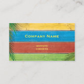 Kleurrijk Visitekaartje met kleppen (Achterkant)