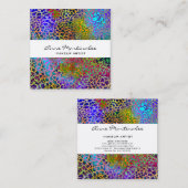 Kleurrijk Visitekaartje op het vierkant afdrukken (Voorkant / Achterkant)