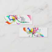 Kleurrijk visitekaartje te koop aangeboden (Voorkant / Achterkant)