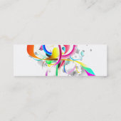 Kleurrijk visitekaartje te koop aangeboden (Achterkant)