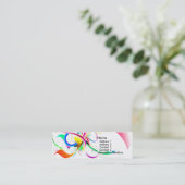 Kleurrijk visitekaartje te koop aangeboden (Staand voorkant)