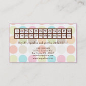 Kleurrijk Visitekaartje van de lakbakkerij van de  (Achterkant)