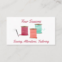 Kleurrijk Visitekaartje voor het naaien van lint