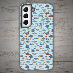 Kleurrijk vispatroon samsung galaxy hoesje