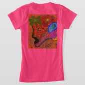 Kleurrijk Vispatroon  T-shirt (Laag Achter)