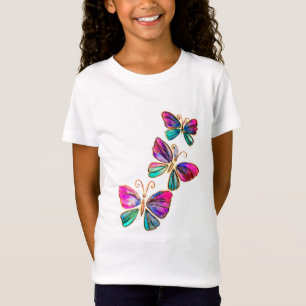 Kleurrijk Vliegende Vlinders T-Shirt
