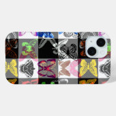 Kleurrijk vlinder geruit tartan ruit ontwerp  Case-Mate iPhone case (Achterkant (horizontaal))