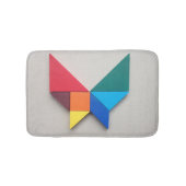 Kleurrijk vlinder Tangram Badmat (Voorkant)