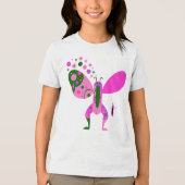 Kleurrijk vlindergrafisch T-shirt (Voorkant)