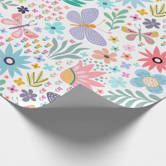 Kleurrijk vlinderpapier voor het oppakken van vlin cadeaupapier (Hoek)