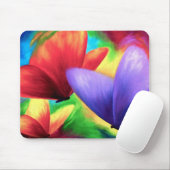 Kleurrijk vlinderschilderij op mousepad-kunst muismat (Met muis)