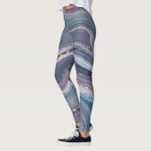 Kleurrijk vloeibaar gemarmerd leggings (Links)
