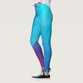 Kleurrijk vloeibaar sterrenstelsel leggings (Links)
