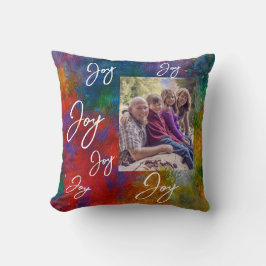 kleurrijk voeg een foto toe kussen