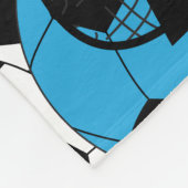 Kleurrijk Voetbal met DIY-tekst Fleece Deken (Hoek)