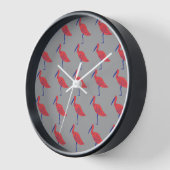 Kleurrijk vogelpatroon op grijze achtergrond (Hoek)