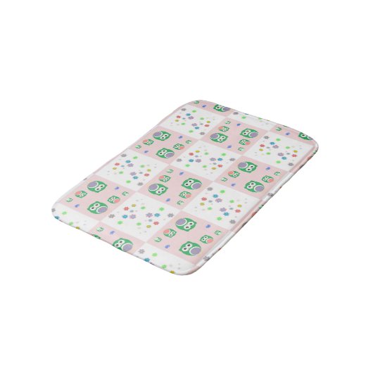 Kleurrijk vogelpatroon voor kinderen 2 badmat (Gekanteld)