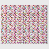 Kleurrijk vogelpatroon voor kinderen 2 cadeaupapier (Vlak)