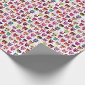 Kleurrijk vogelpatroon voor kinderen 2 cadeaupapier (Hoek)