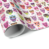 Kleurrijk vogelpatroon voor kinderen 2 cadeaupapier (Rol Hoek)