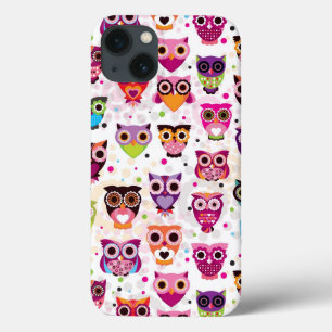 Kleurrijk vogelpatroon voor kinderen 2 Case-Mate iPhone case