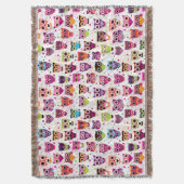 Kleurrijk vogelpatroon voor kinderen 2 deken (Voorkant Verticaal)