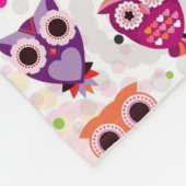 Kleurrijk vogelpatroon voor kinderen 2 fleece deken (Hoek)