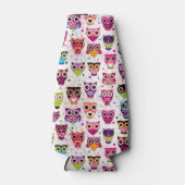 Kleurrijk vogelpatroon voor kinderen 2 flesjeskoeler (Voorkant)