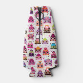 Kleurrijk vogelpatroon voor kinderen 2 flesjeskoeler (Achterkant)