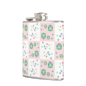 Kleurrijk vogelpatroon voor kinderen 2 heupfles (Links)