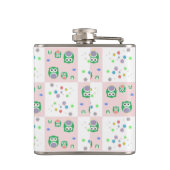 Kleurrijk vogelpatroon voor kinderen 2 heupfles (Achterkant)