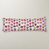 Kleurrijk vogelpatroon voor kinderen 2 lichaamskussen (Achterkant)