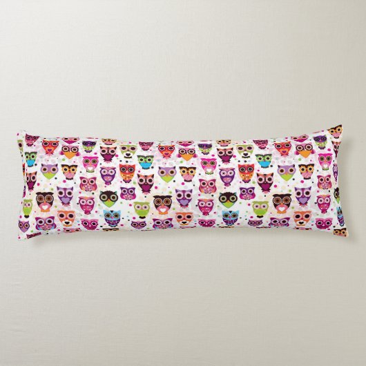 Kleurrijk vogelpatroon voor kinderen 2 lichaamskussen (Achterkant)