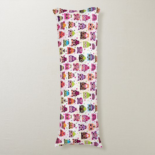 Kleurrijk vogelpatroon voor kinderen 2 lichaamskussen (Voorkant Verticaal)