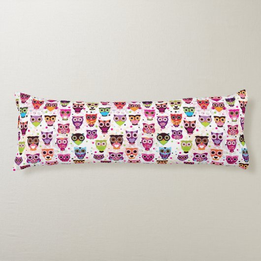 Kleurrijk vogelpatroon voor kinderen 2 lichaamskussen (Voorkant)