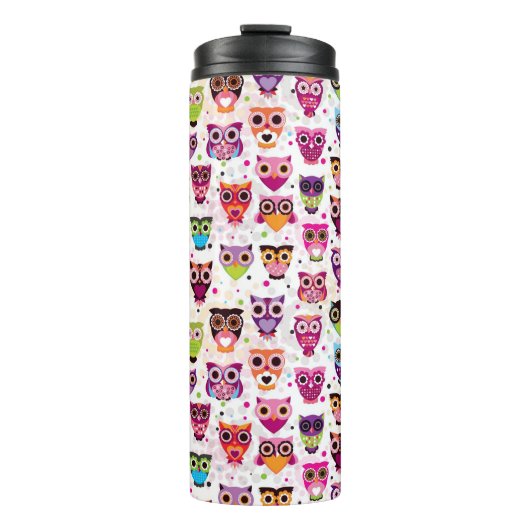 Kleurrijk vogelpatroon voor kinderen 2 thermosbeker (Voorkant)