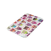 Kleurrijk vogelpatroon voor kinderen badmat (Gekanteld)