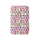 Kleurrijk vogelpatroon voor kinderen badmat (Voorkant Verticaal)