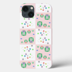 Kleurrijk vogelpatroon voor kinderen Case-Mate iPhone case