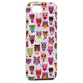 Kleurrijk vogelpatroon voor kinderen Case-Mate iPhone case (Back/Rechts)