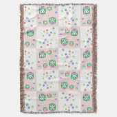 Kleurrijk vogelpatroon voor kinderen deken (Voorkant Verticaal)