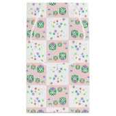 Kleurrijk vogelpatroon voor kinderen klein cadeauzakje (Achterkant)