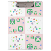 Kleurrijk vogelpatroon voor kinderen klembord (Voorkant)