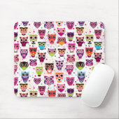 Kleurrijk vogelpatroon voor kinderen muismat (Met muis)