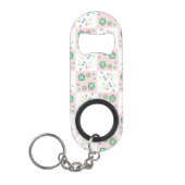 Kleurrijk vogelpatroon voor kinderen sleutelhanger flessenopener (Voorkant)