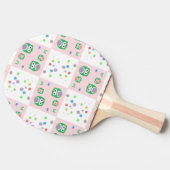 Kleurrijk vogelpatroon voor kinderen tafeltennisbatje (Zijkant)