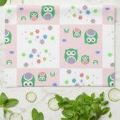 Kleurrijk vogelpatroon voor kinderen theedoek (Gevouwen)